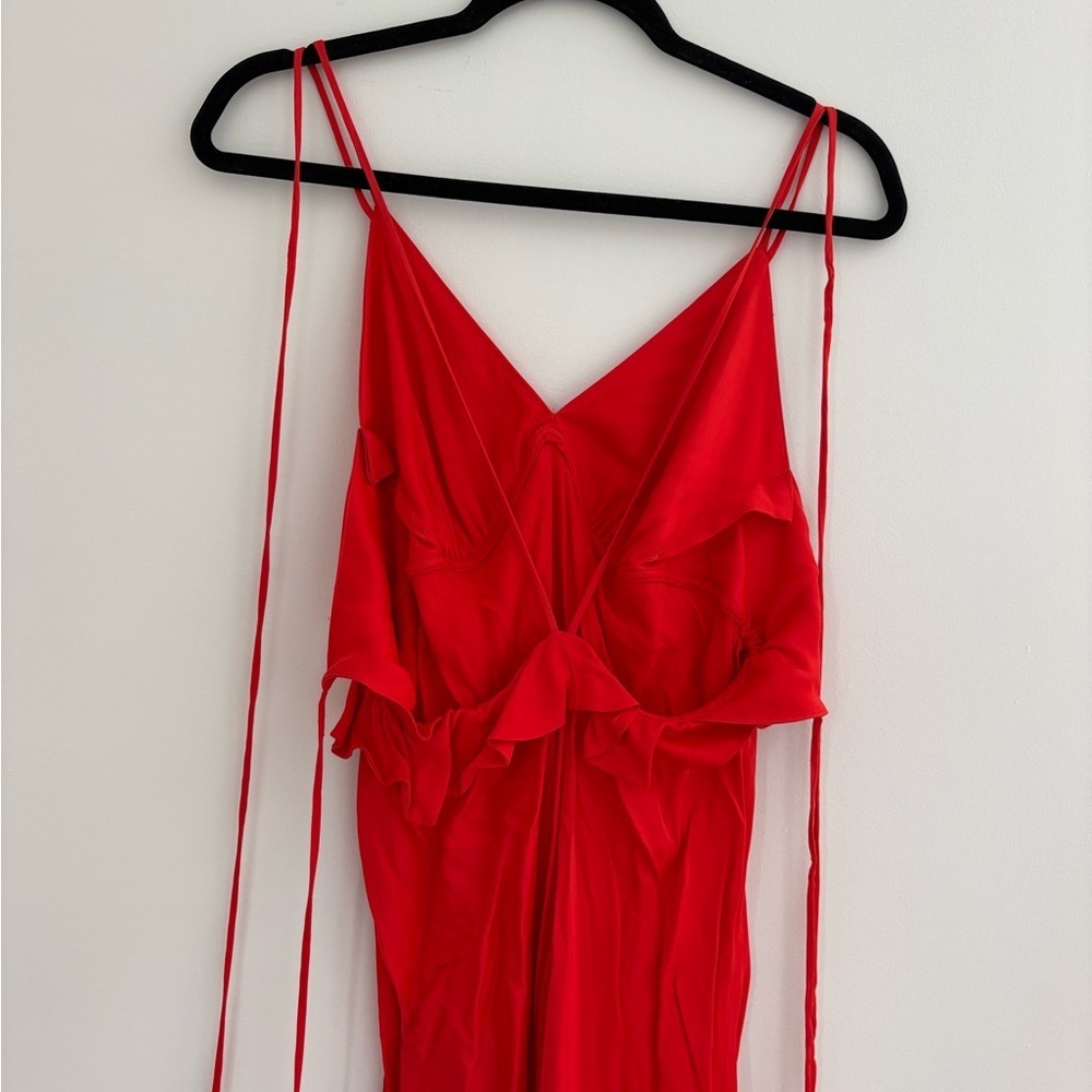 Farm Rio Red Spaghetti Strap Dress - Size XL - Picture 7 of 8